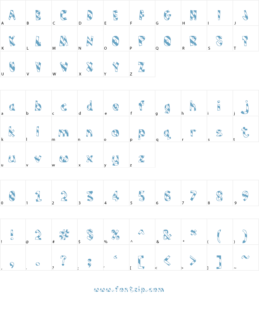Humbug Font Character