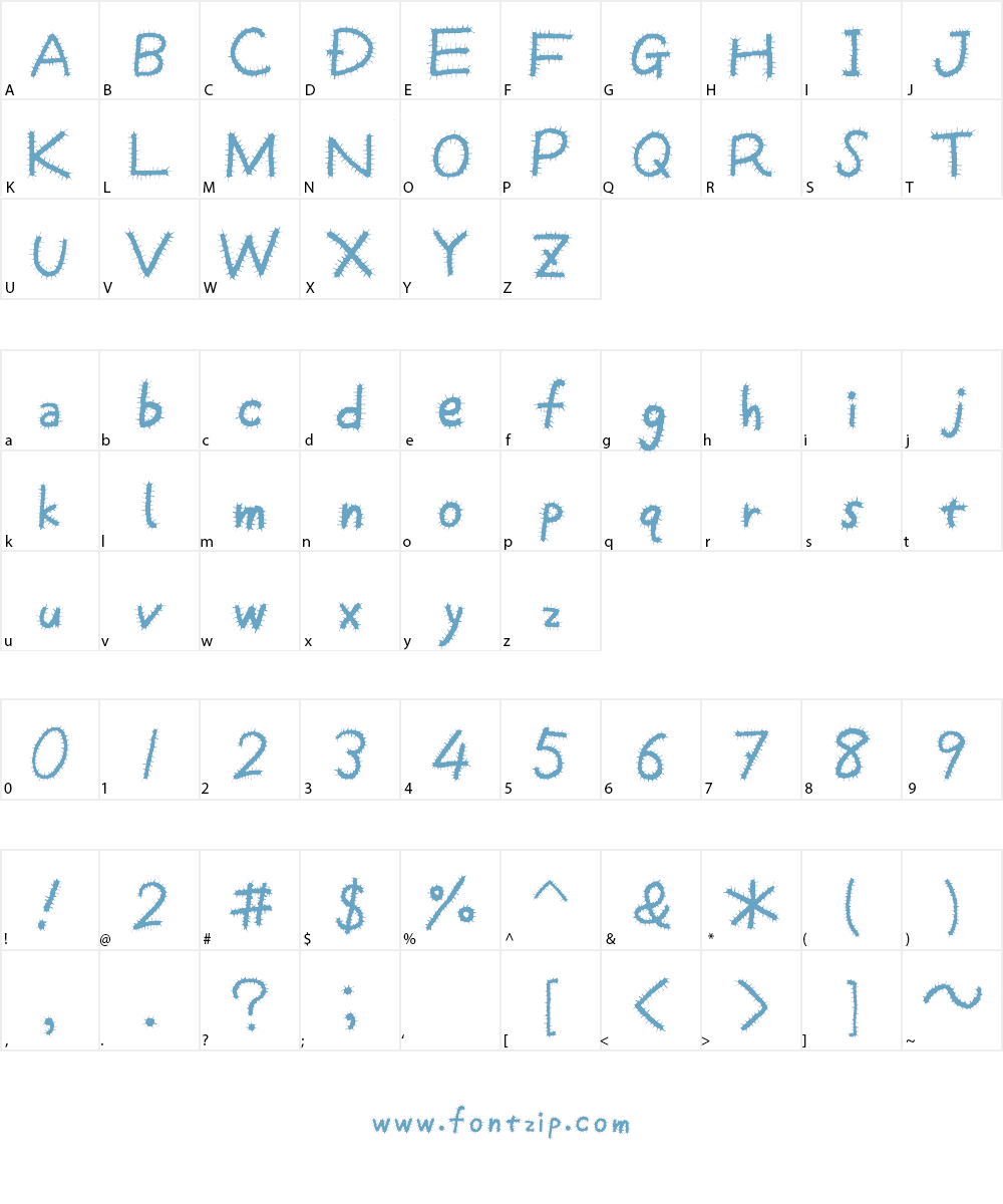 Kemushi Font Character