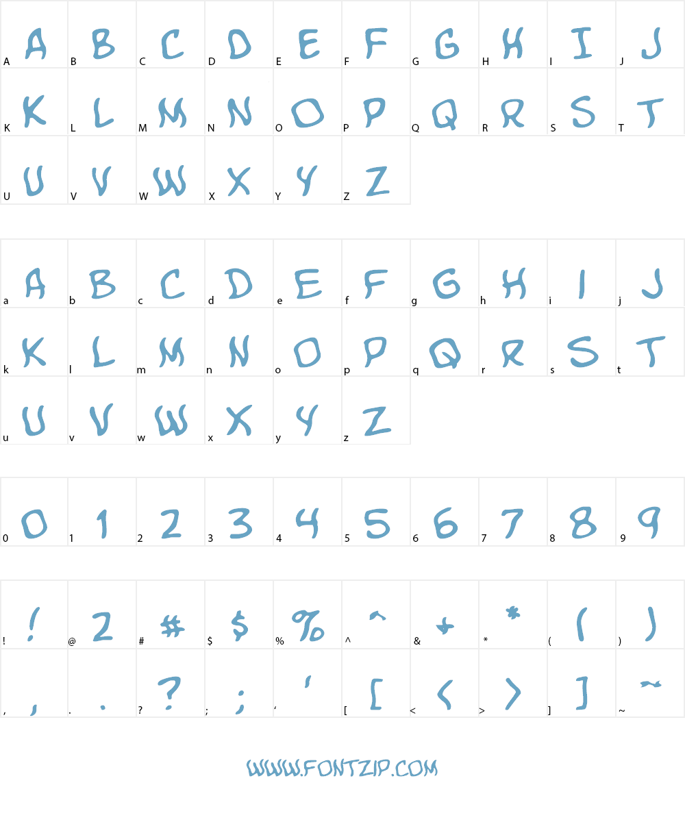 Komika Poster Font Character