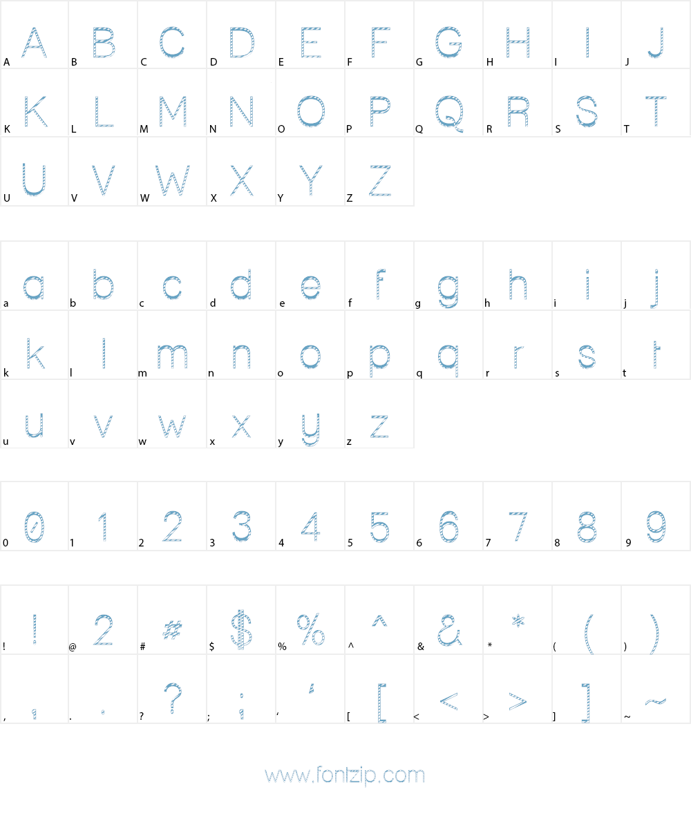 Lane - Narrow Font Character