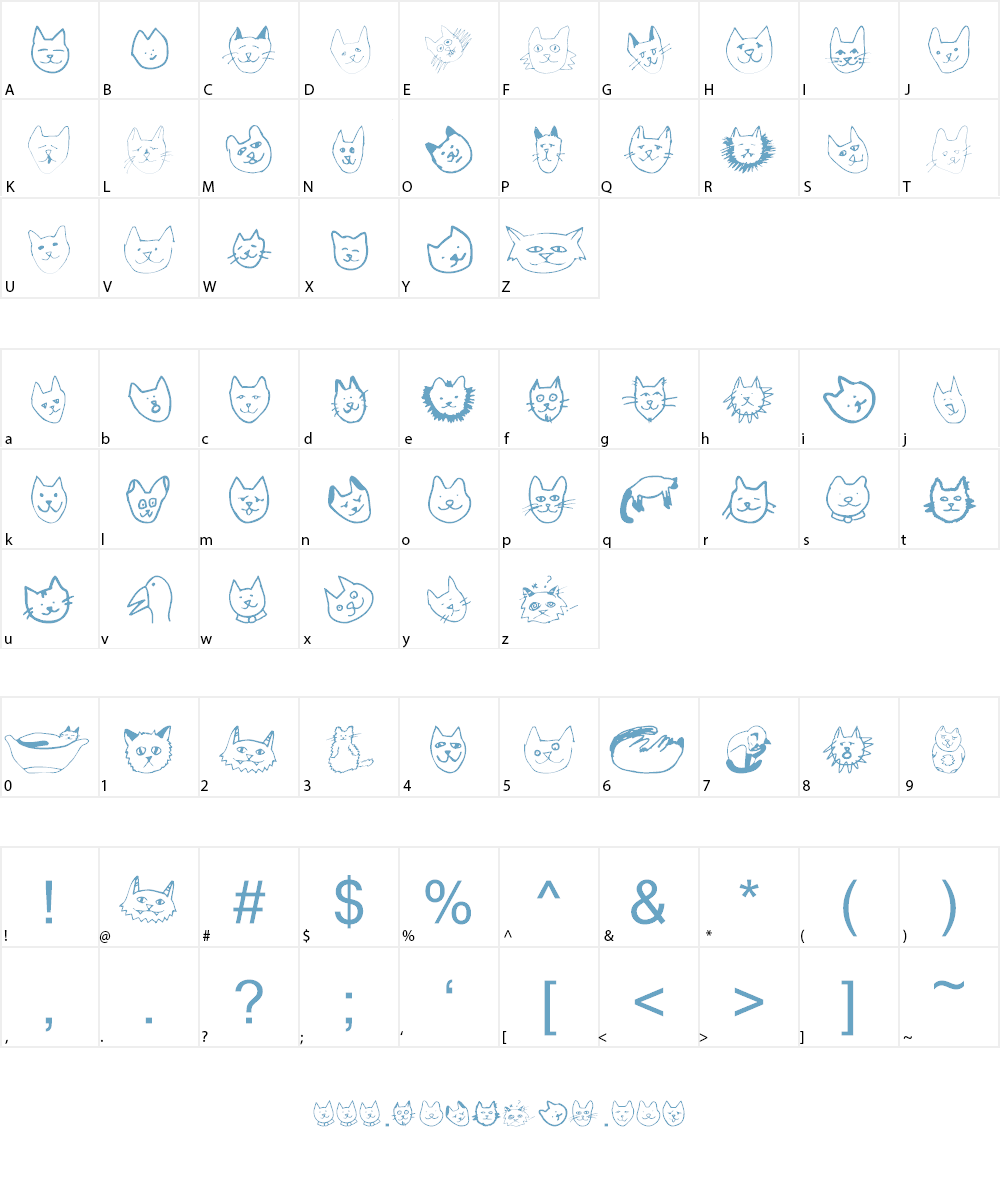 LinusFace AOE Font Character