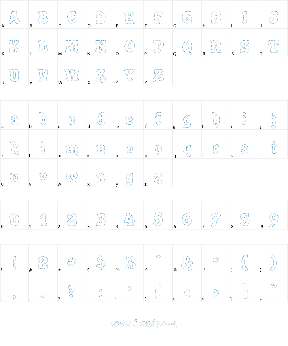 Poultrygeist Font Character