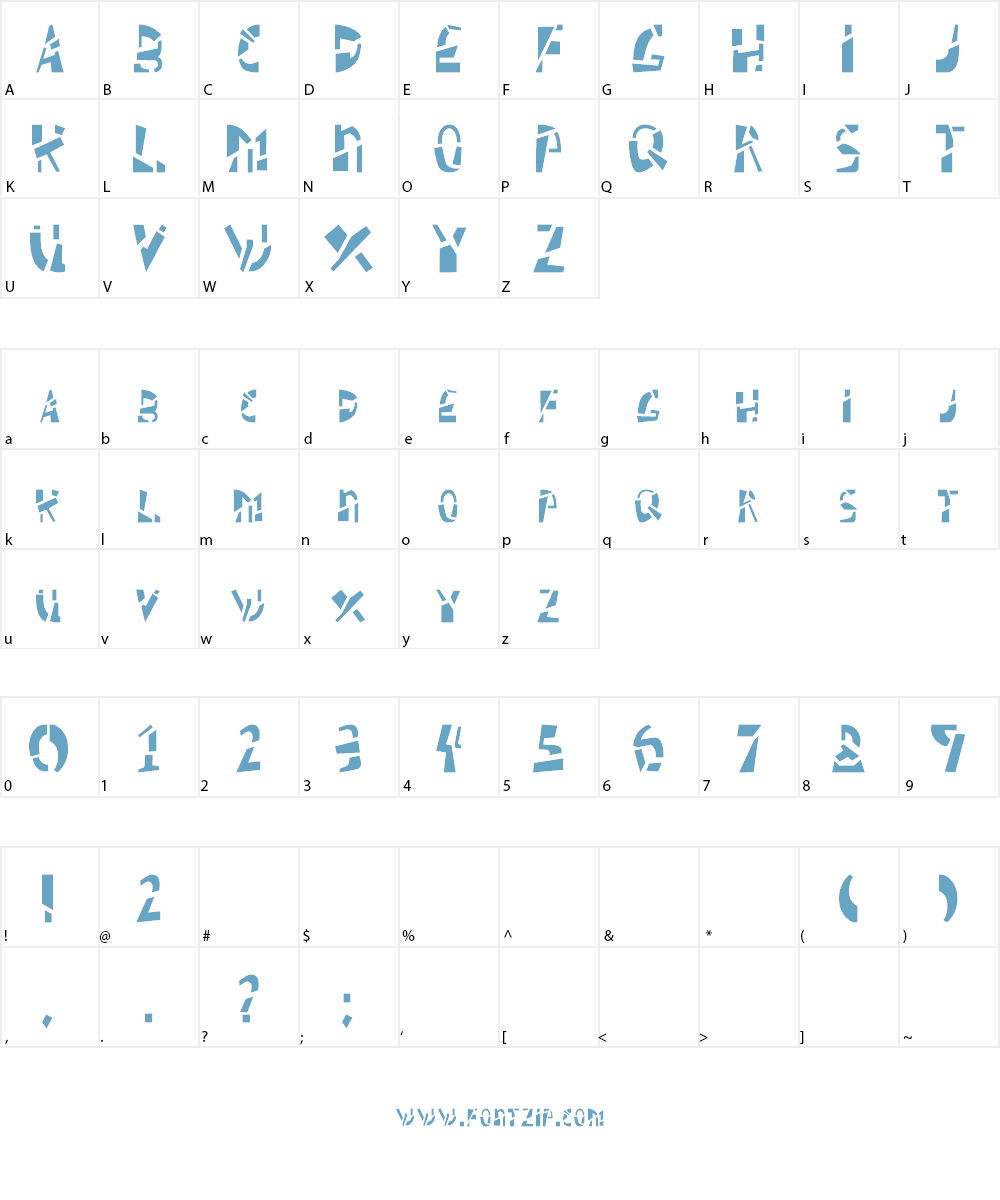 Schizm Font Character