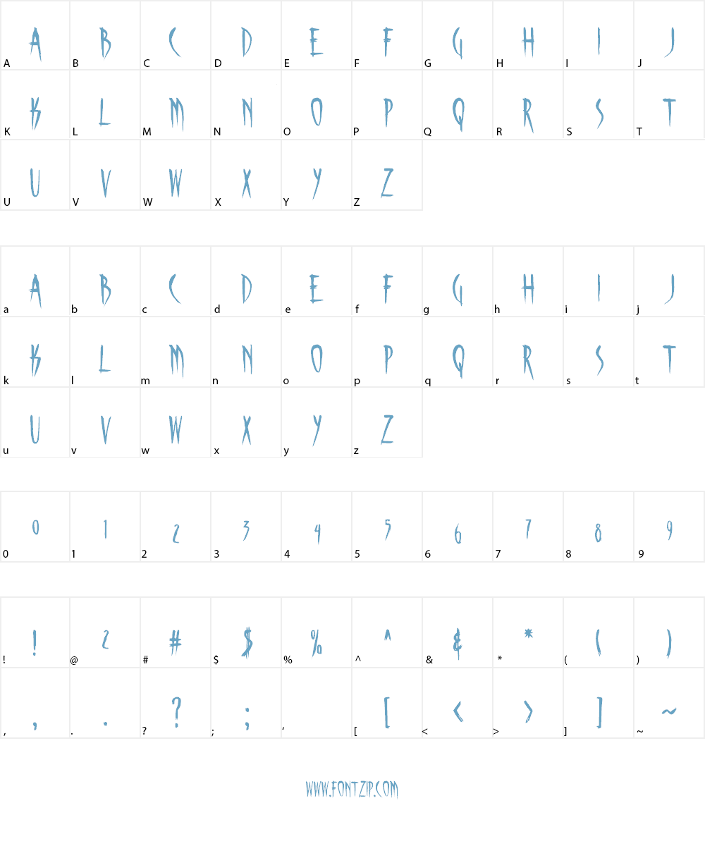 Skinner AOE Font Character