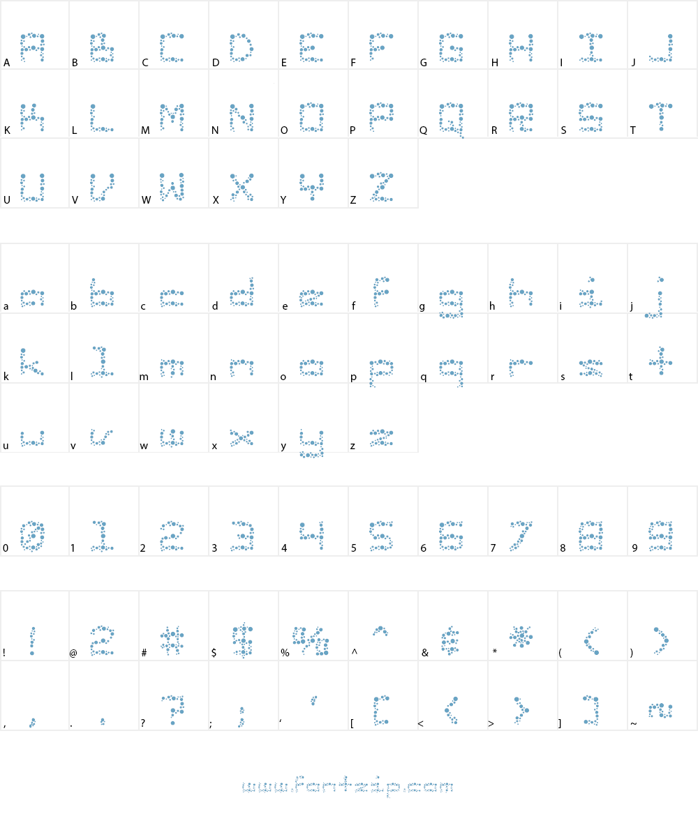 Sunspots AOE Font Character