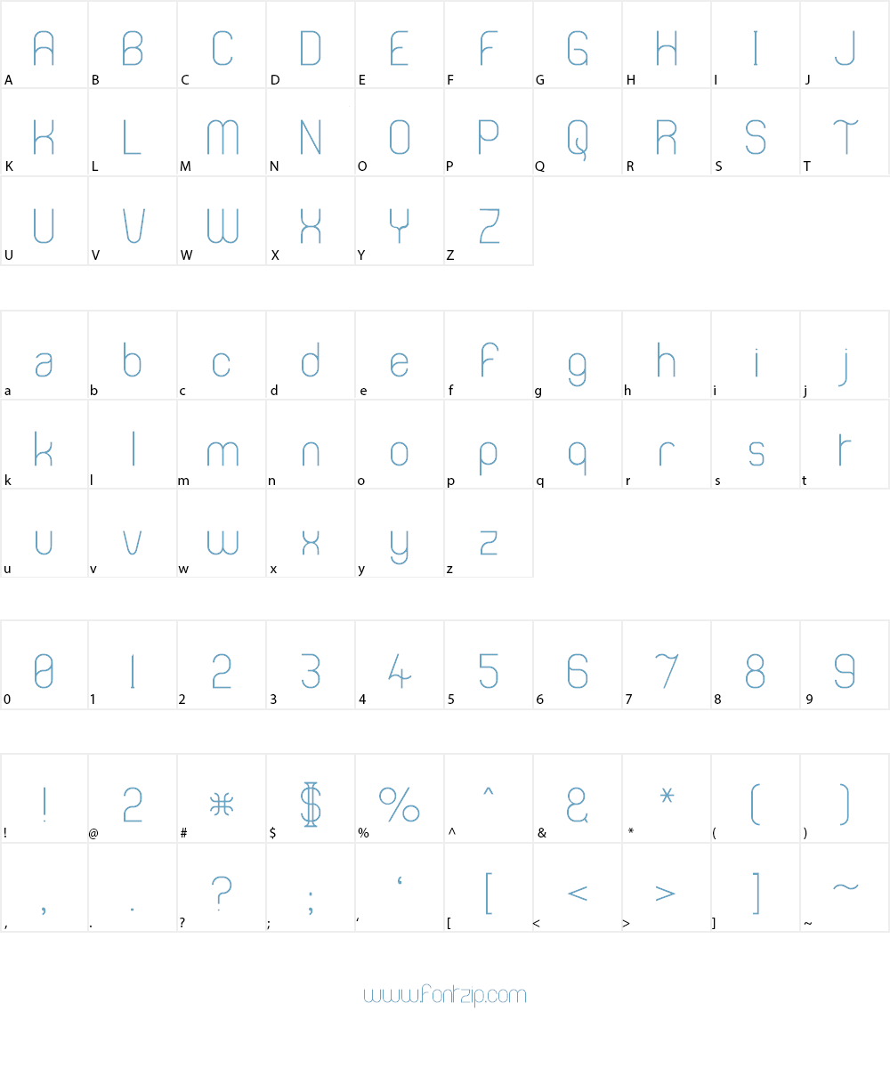 Thong Font Character
