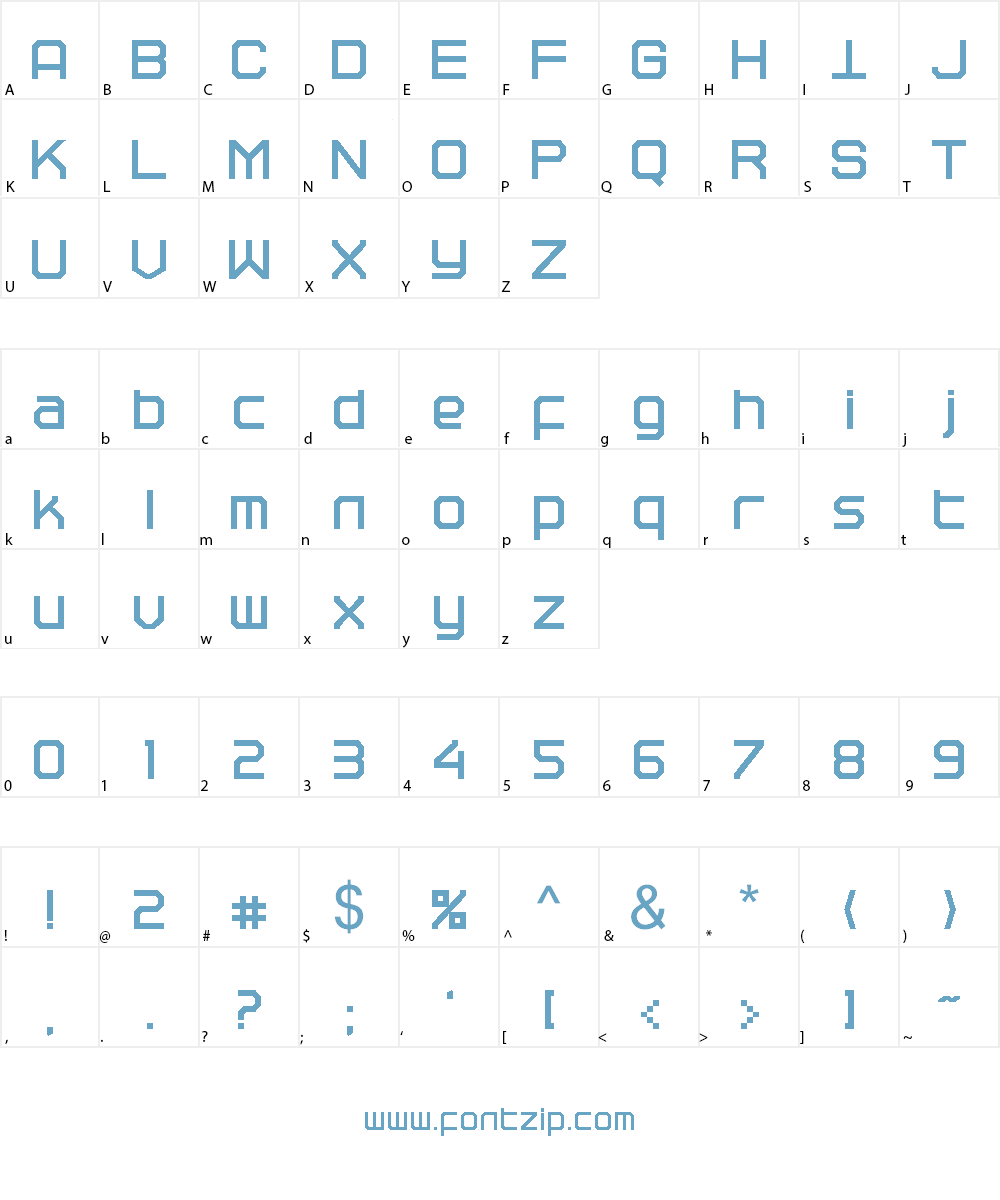 TRACEROUTE Font Character