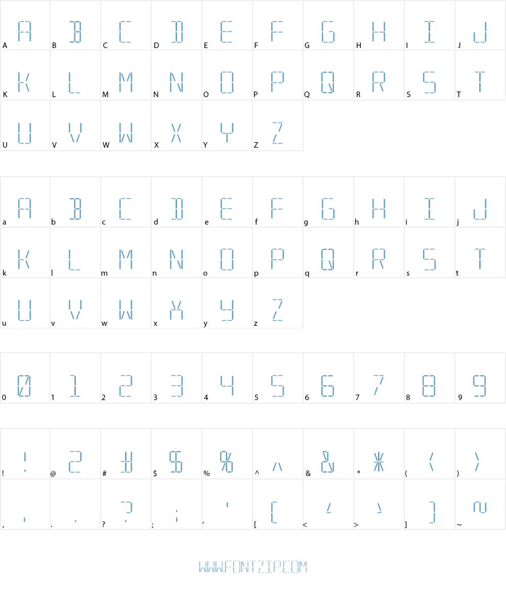 Transponder AOE Font Character