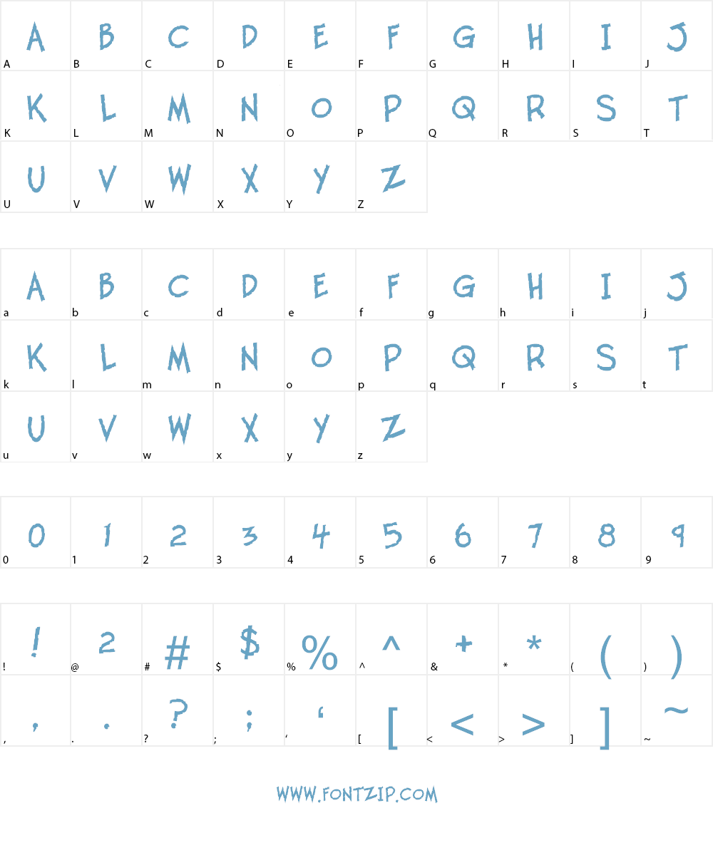 Twelve Ton Fishstick Font Character