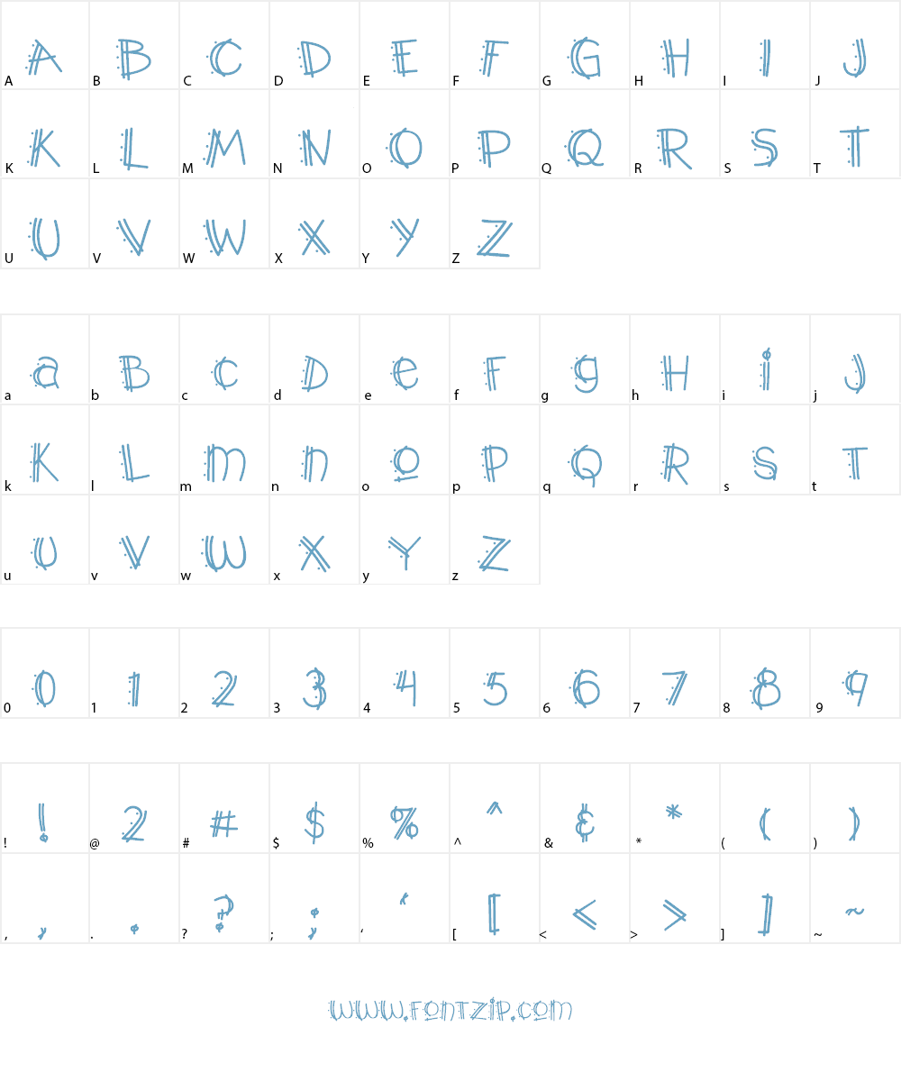 Y2K PopMuzik AOE Font Character