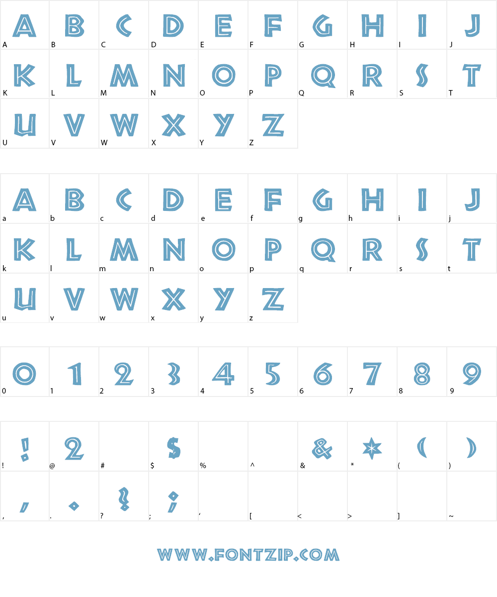 African Font Character