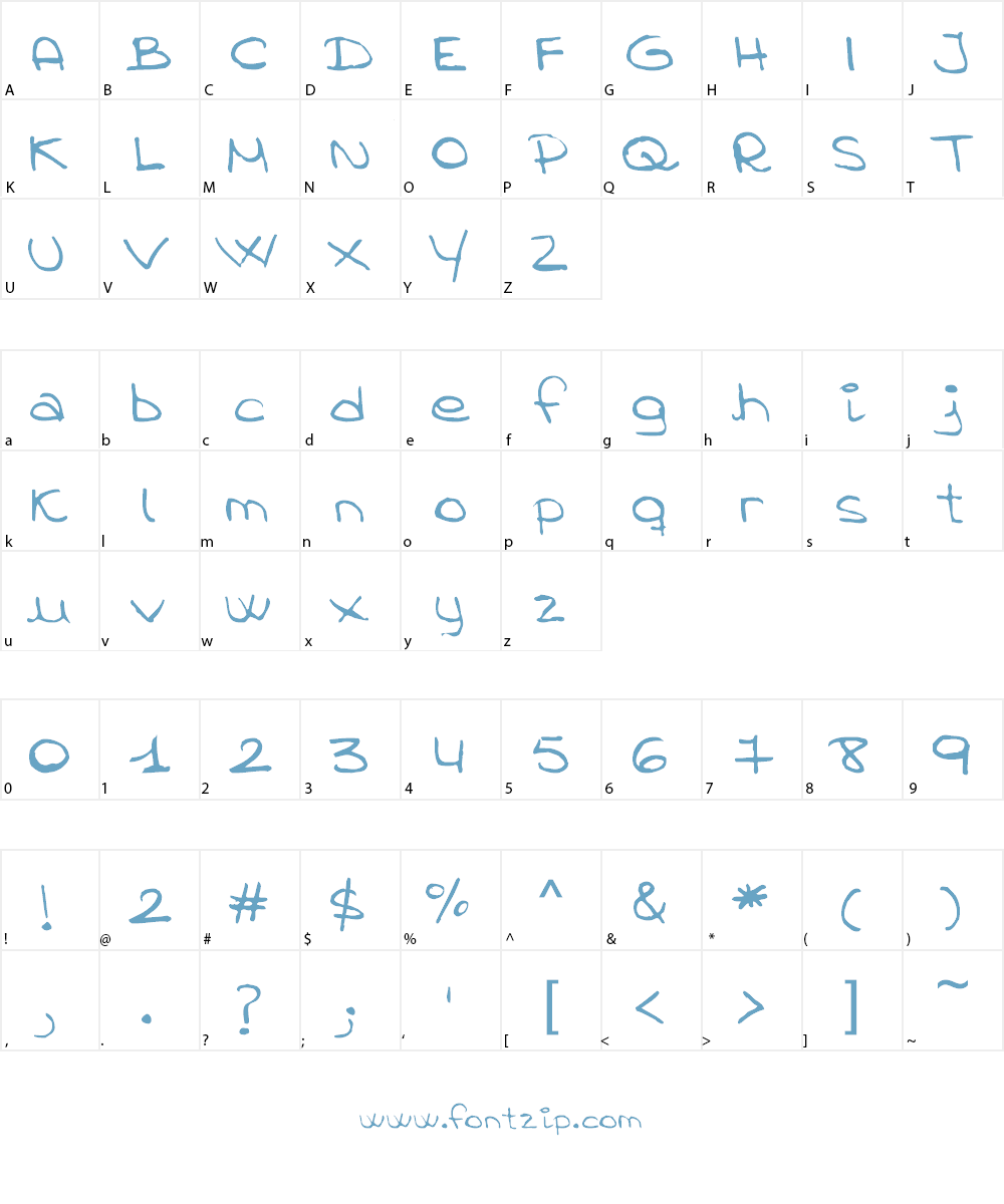 Anmari Font Character