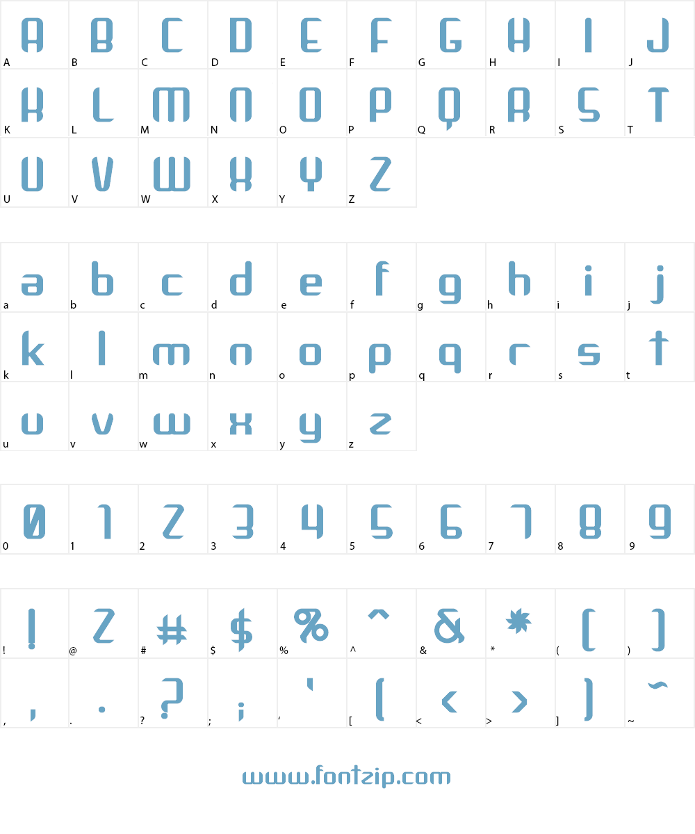 Arbeka Font Character