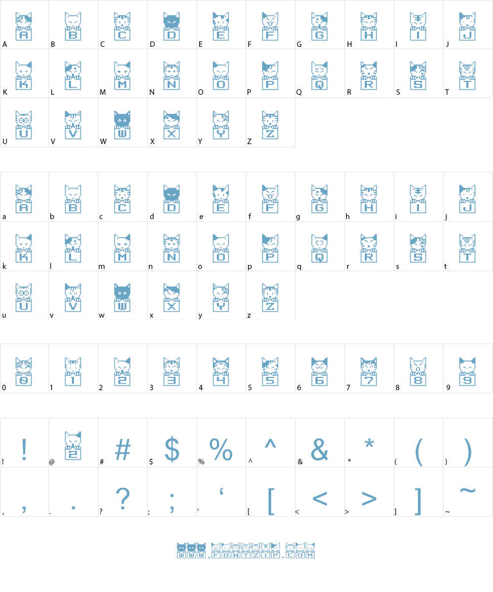 BM neco Font Character