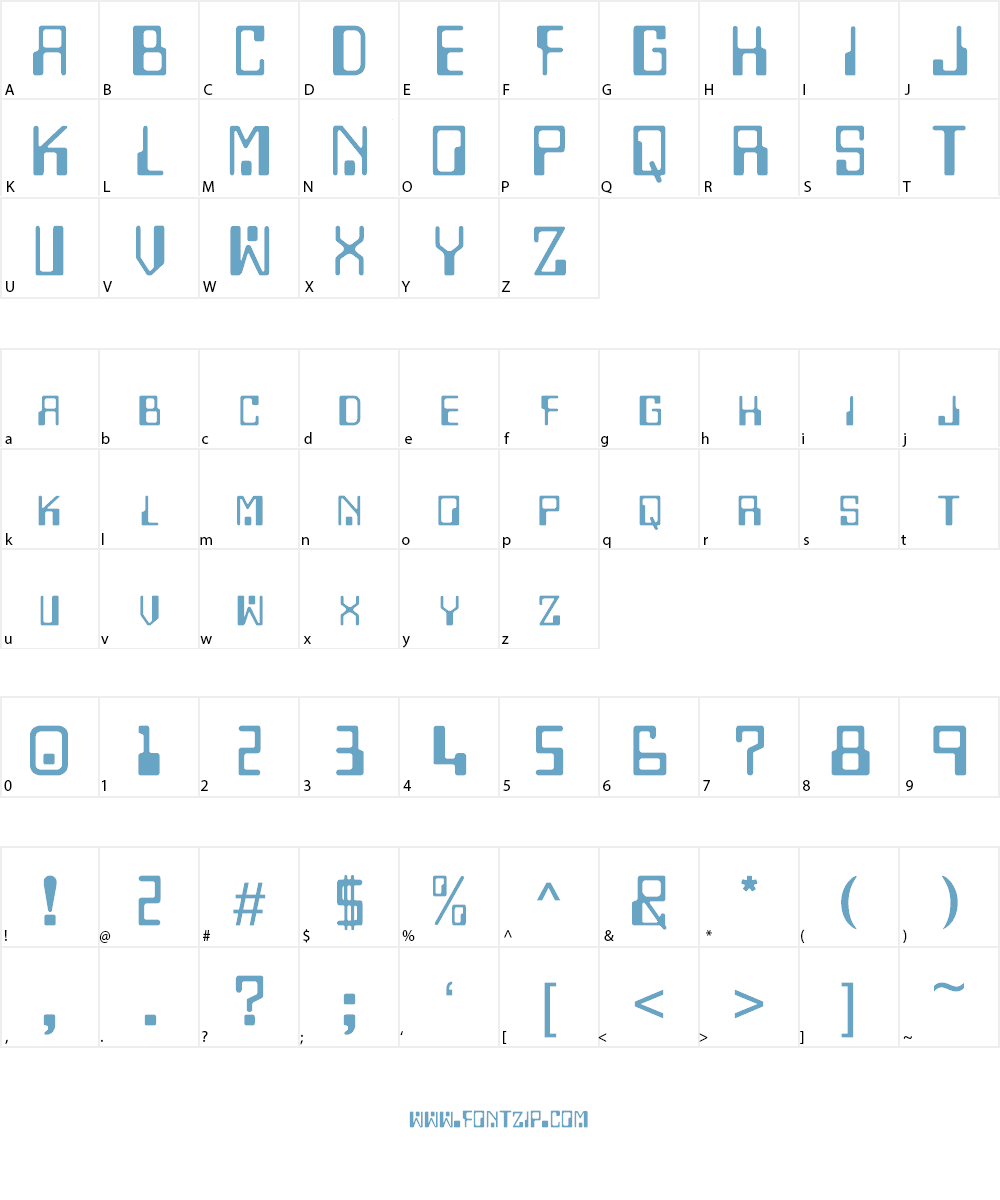 Checkbook Font Character