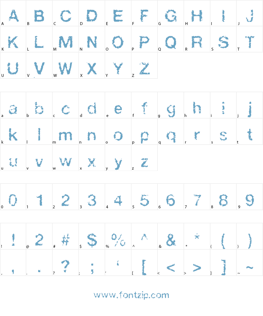 FAXADA Font Character
