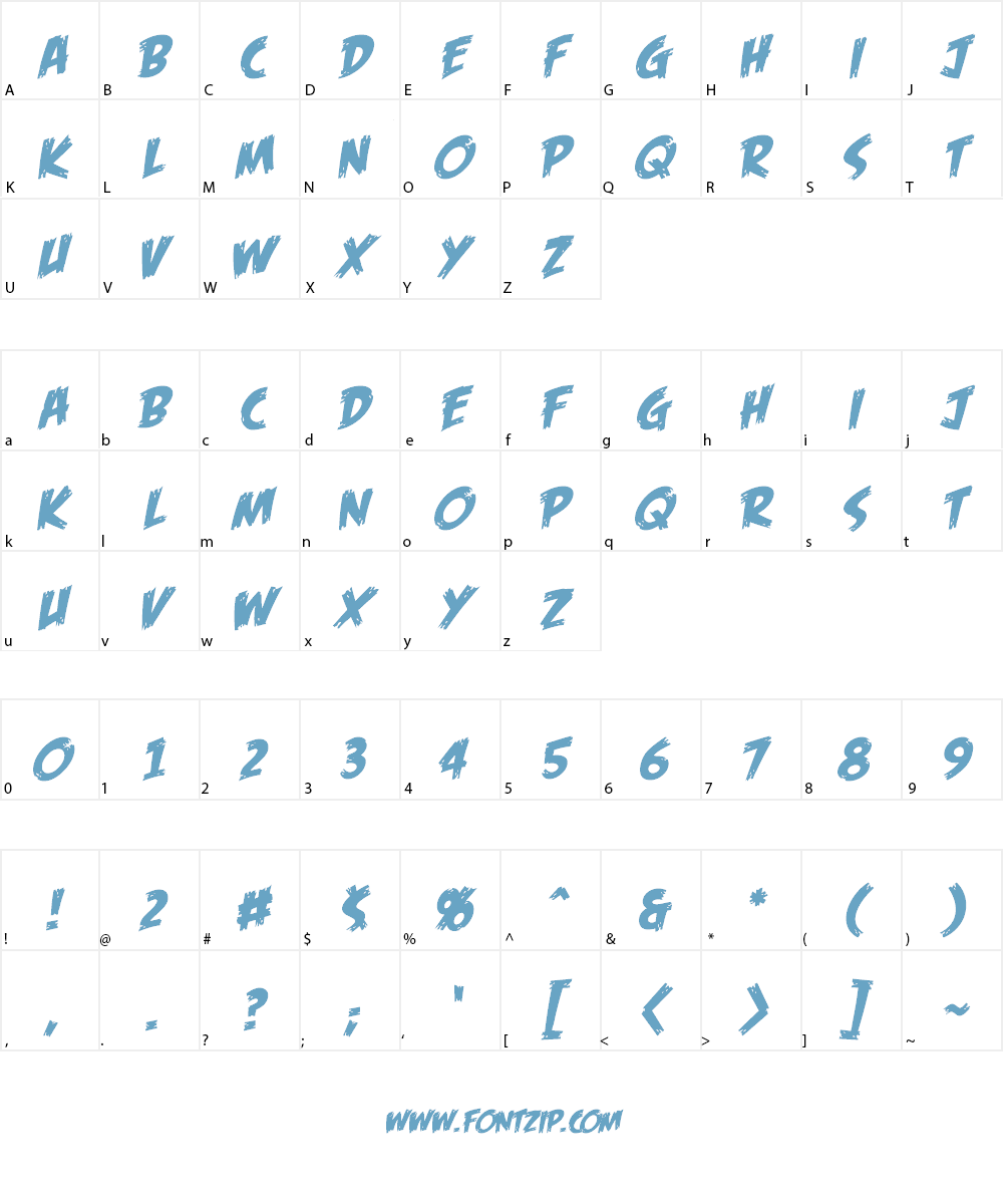 Feast of Flesh BB Font Character
