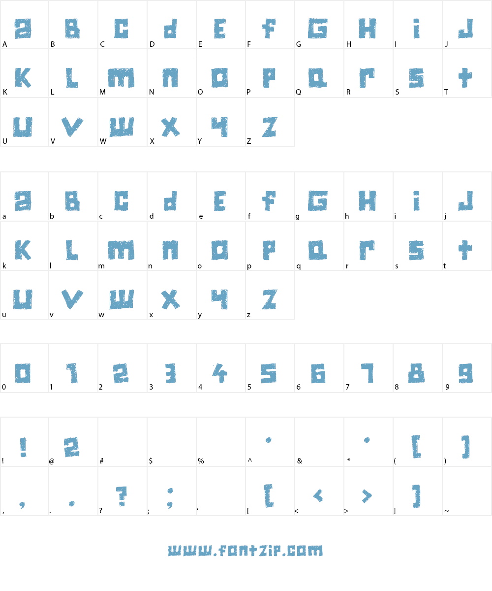 Jiczyn Font Character