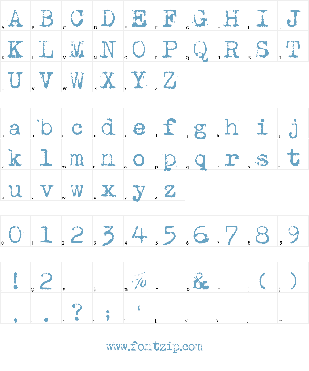Maszyna Font Character