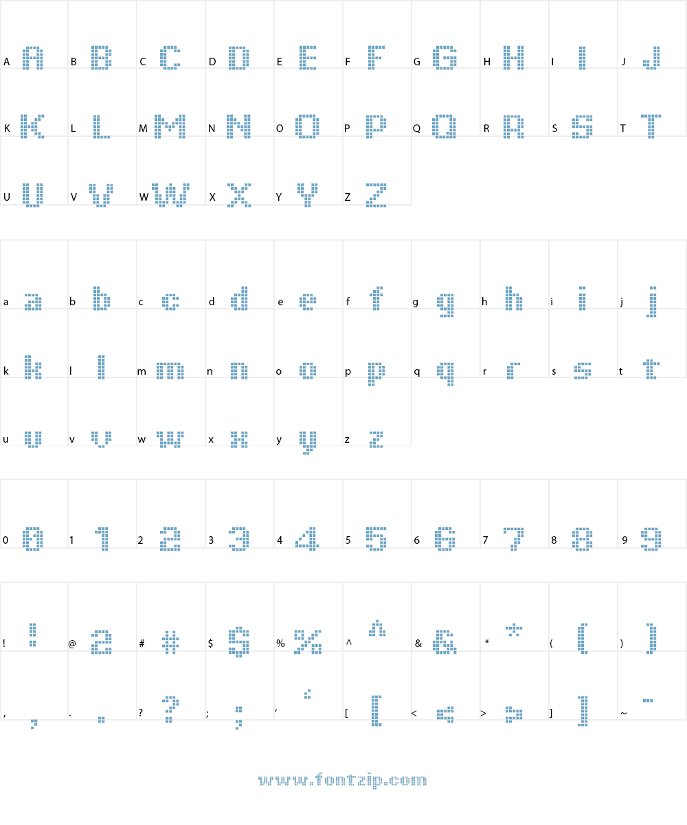 Tiquet Font Character