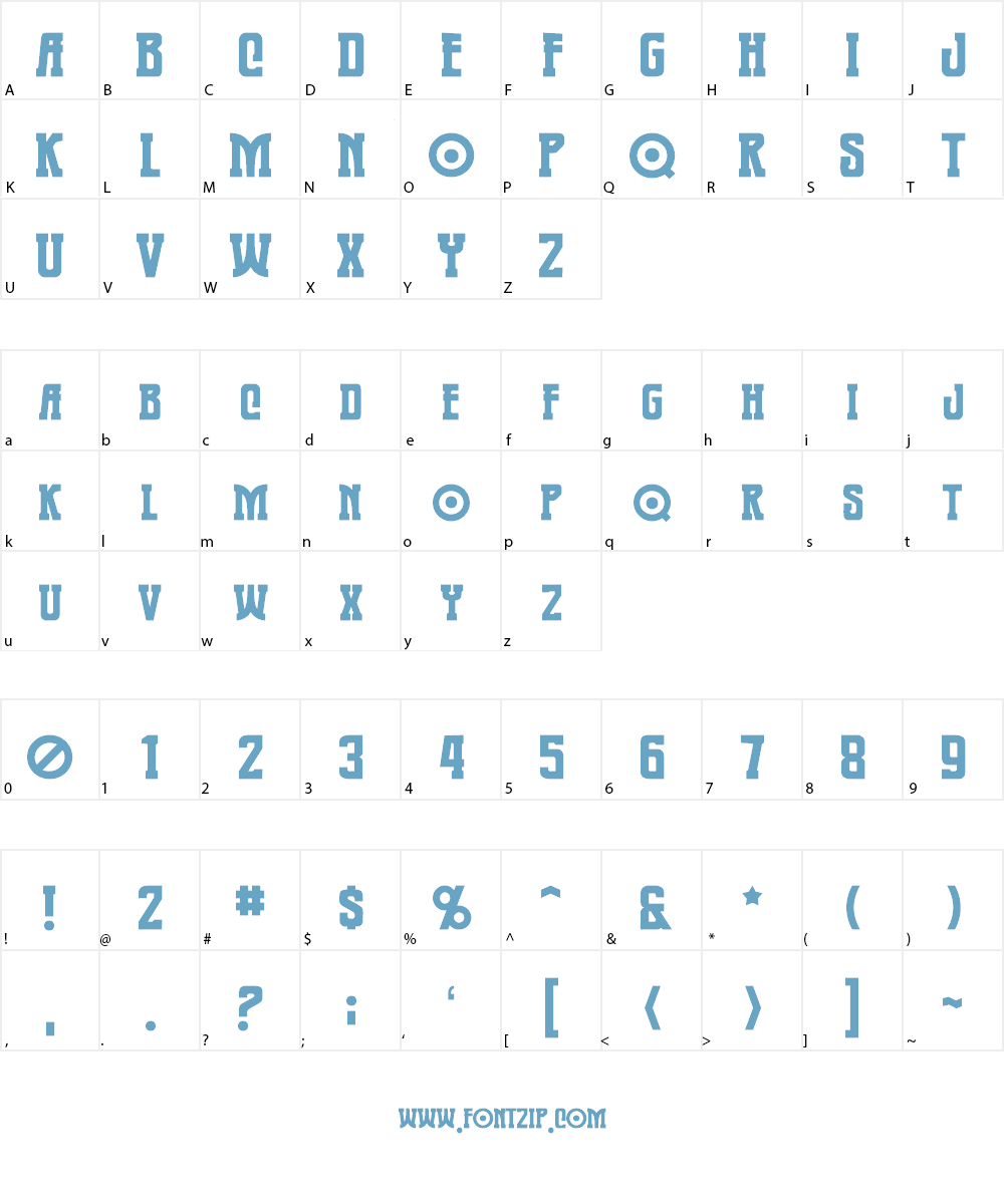 Warmonger BB Font Character