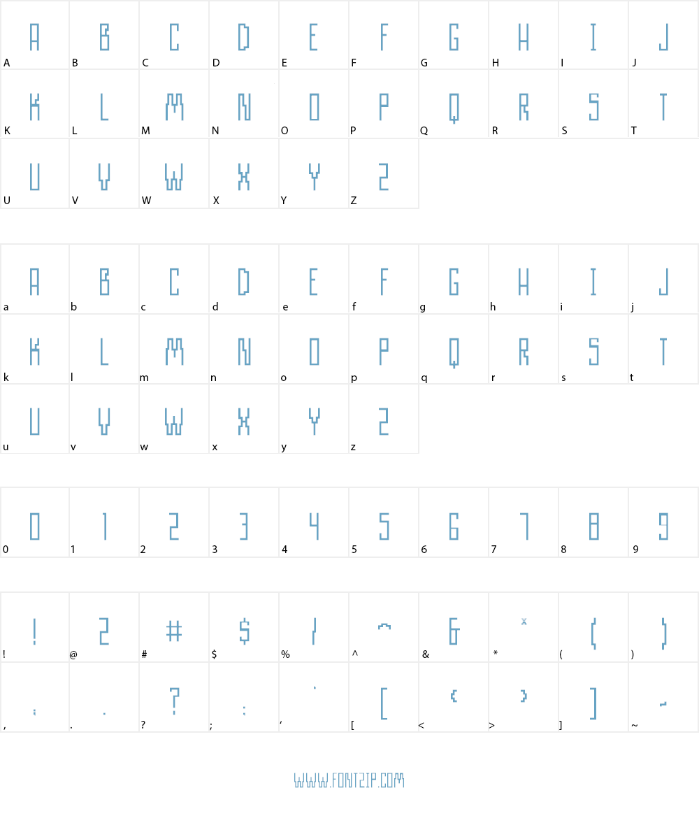 AIRWAVE 1 Font Character