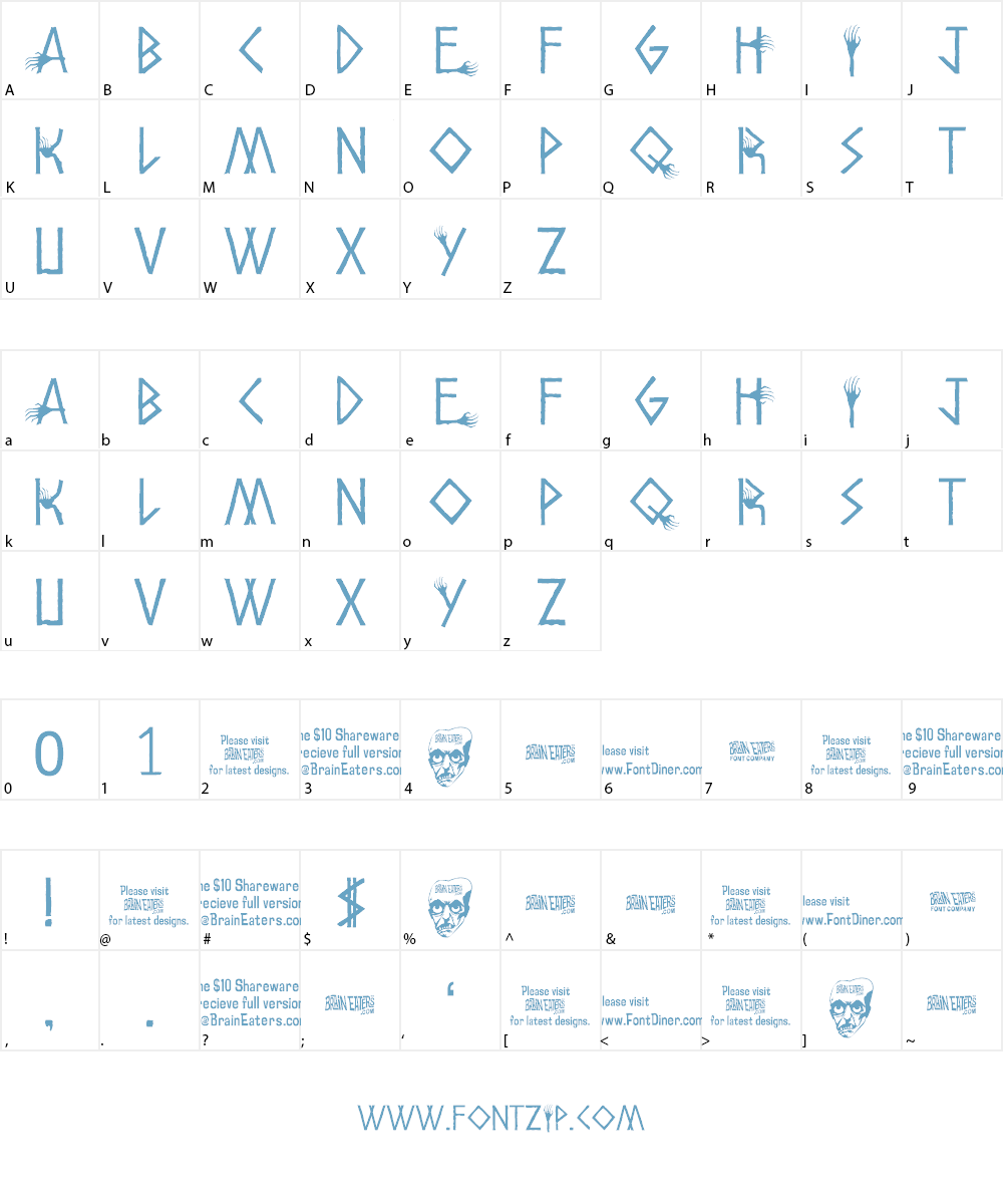 Amhole Font Character