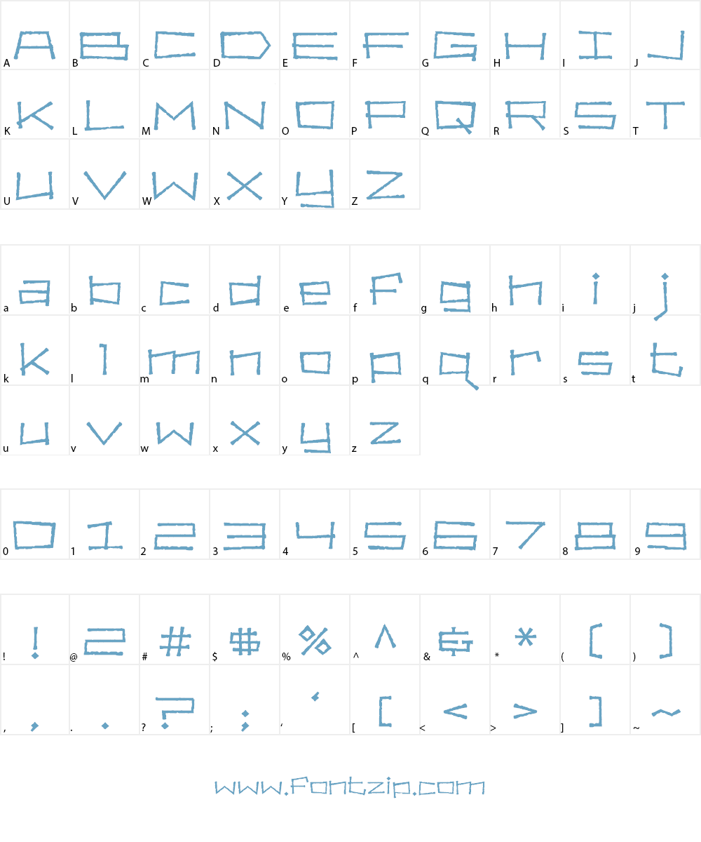 Bahama Slim Font Character