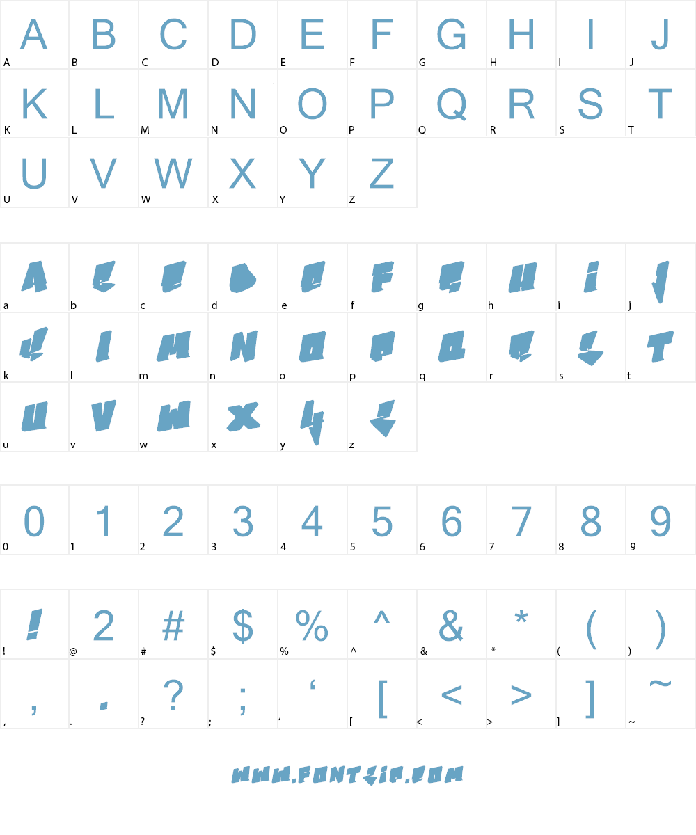 Bboy Font Character