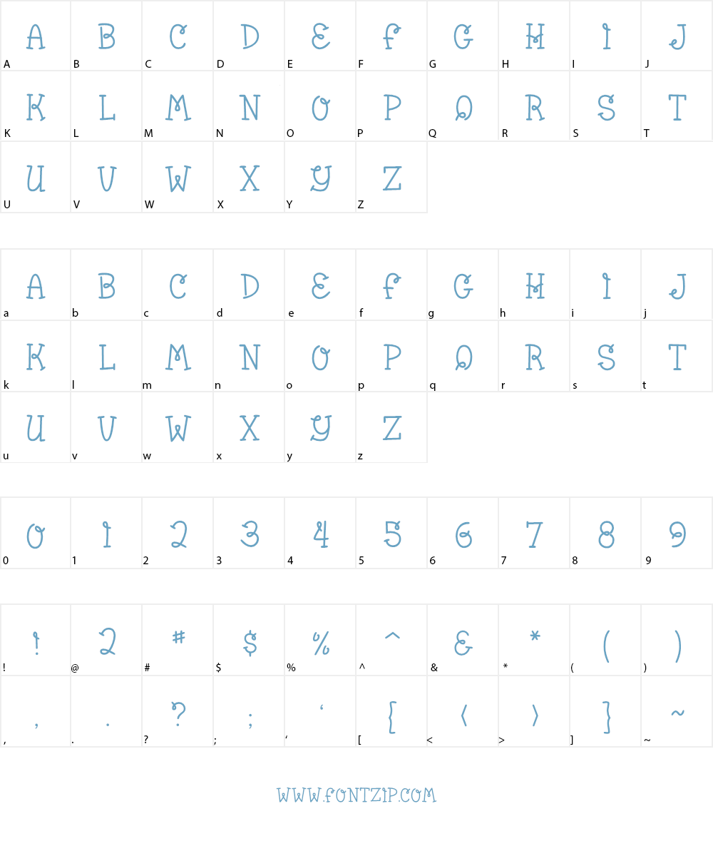 Bumble Bee BV Font Character