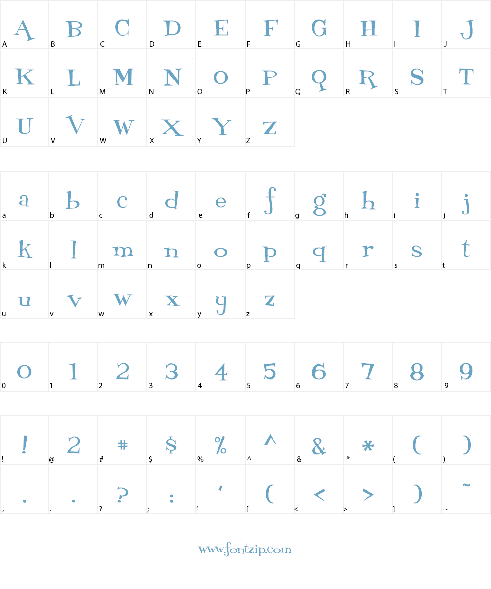 Fontdinerdotcom Loungy Font Character