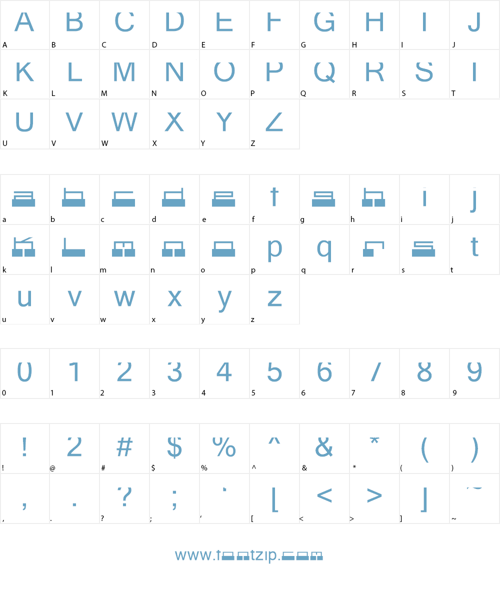 Headless Font Character