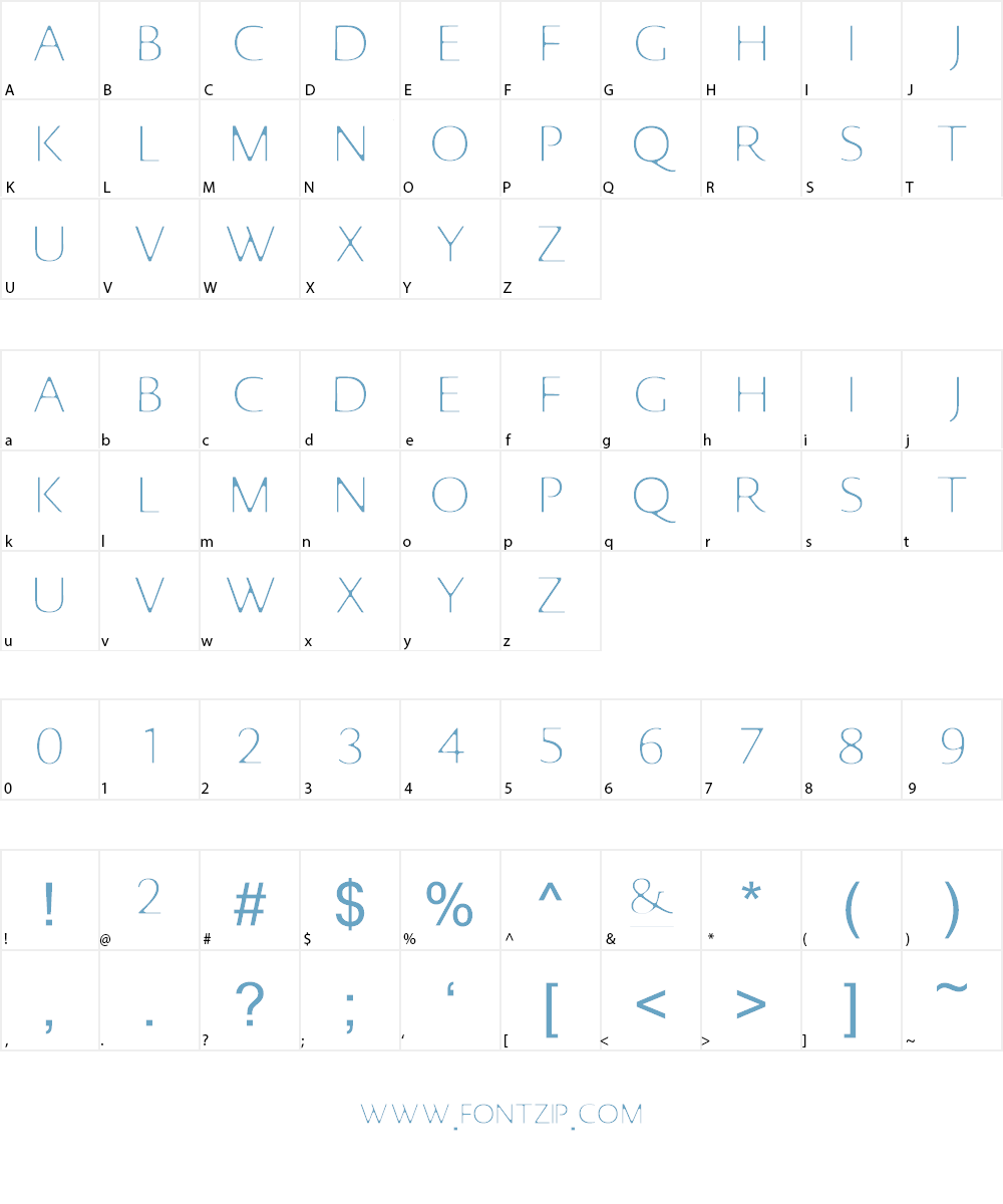 Johansson Sans Font Character