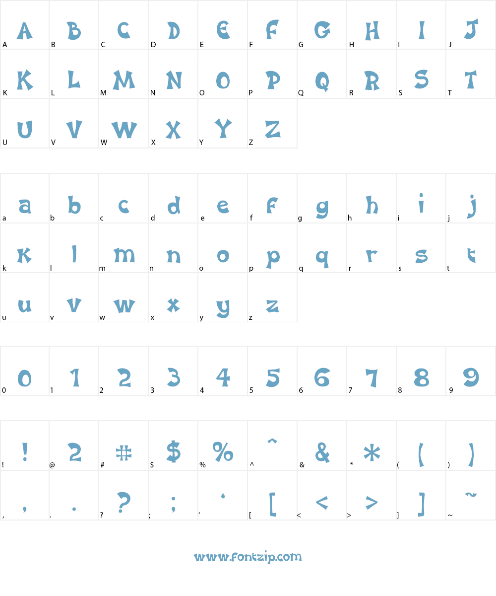Karaoke Superstar BV Font Character