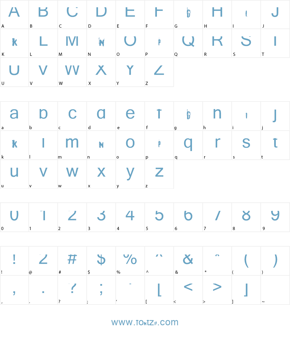 kingpin Font Character