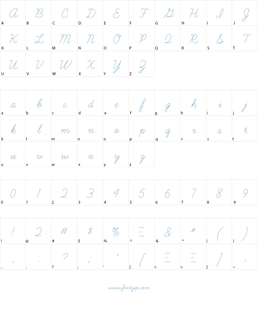 Learning Curve BV Font Character