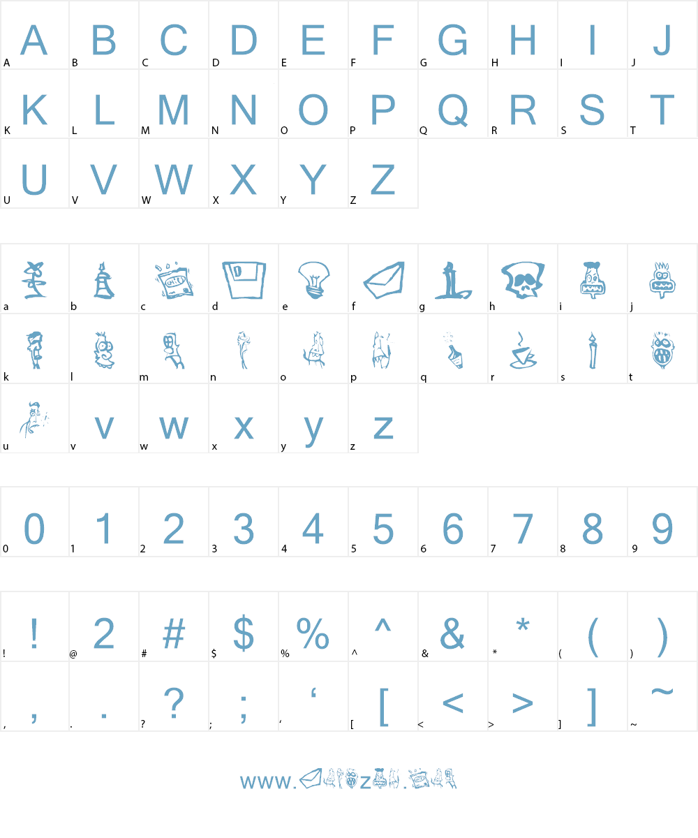 Somepics Font Character