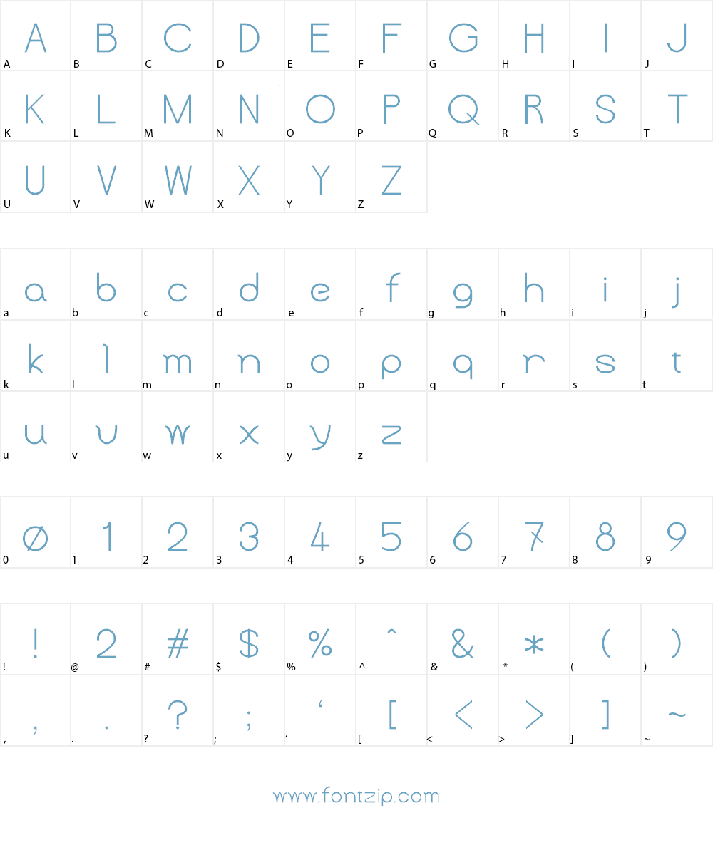 TeaPot Font Character