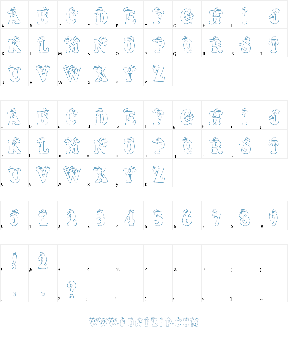 AlphaMan Font Character