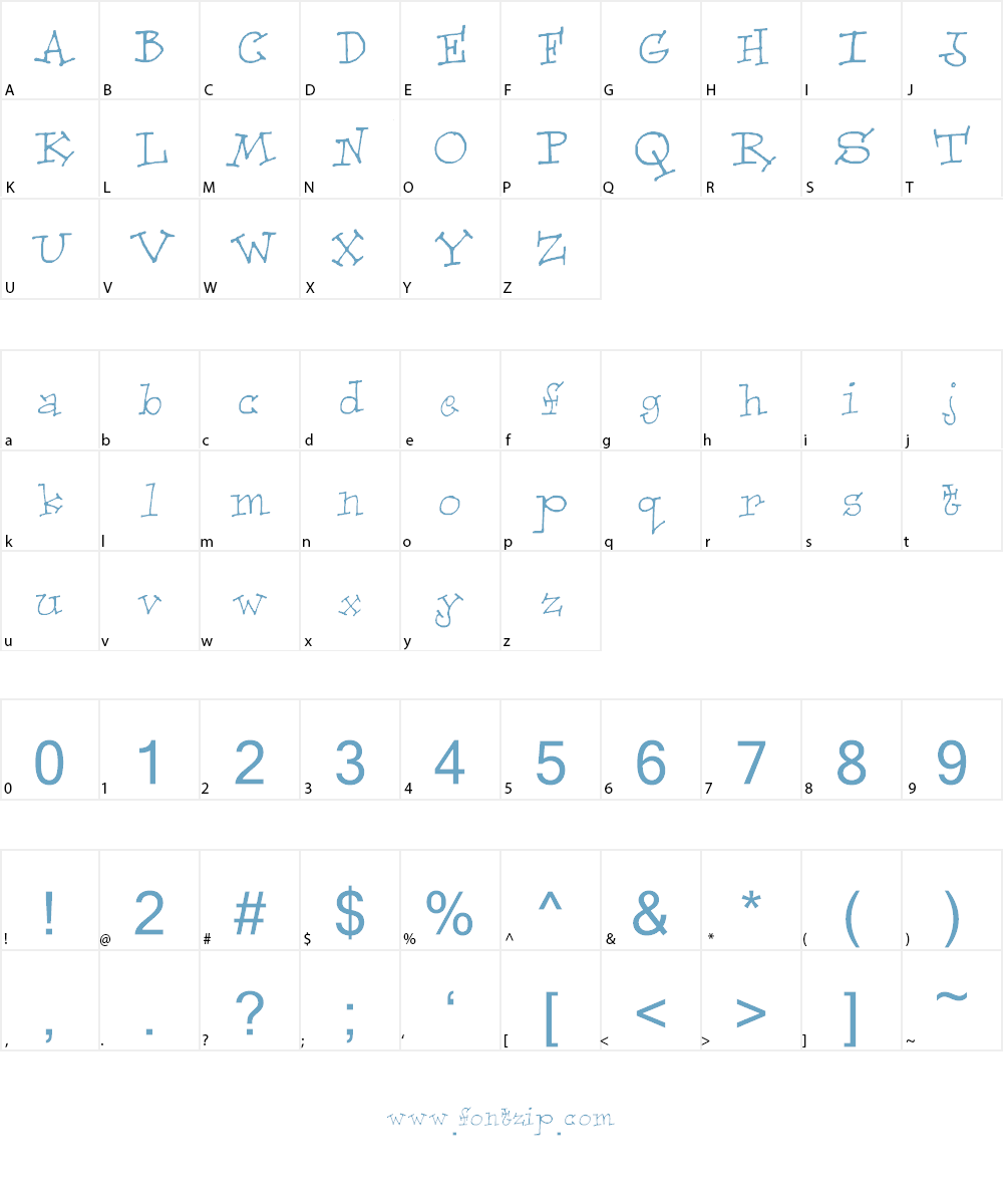 Focaccia Font Character