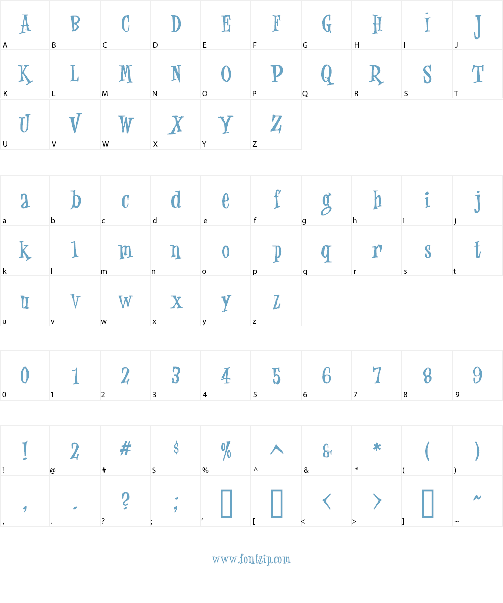 Jungle Juice Font Character