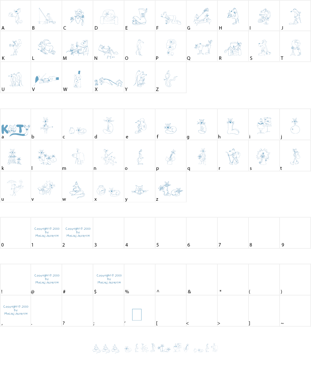 Koty Font Character
