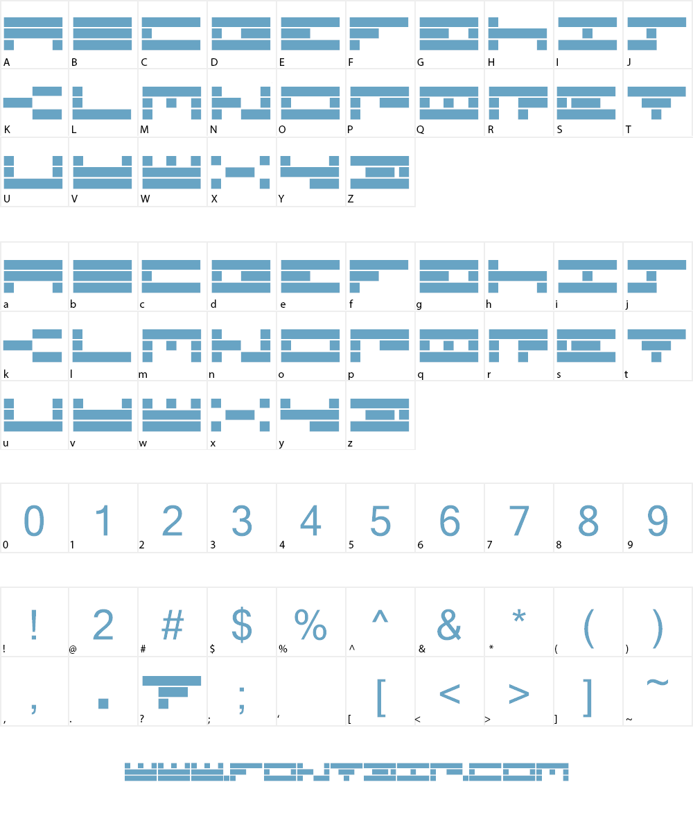 TimeBomb Font Character