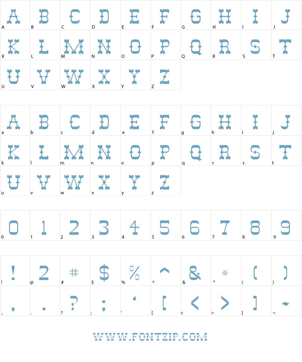 AbileneFLF Font Character