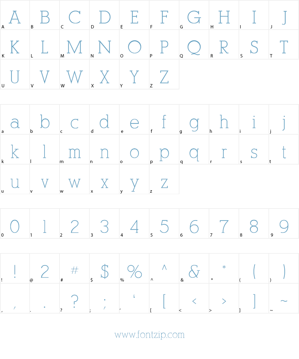 AlexandriaFLF Font Character