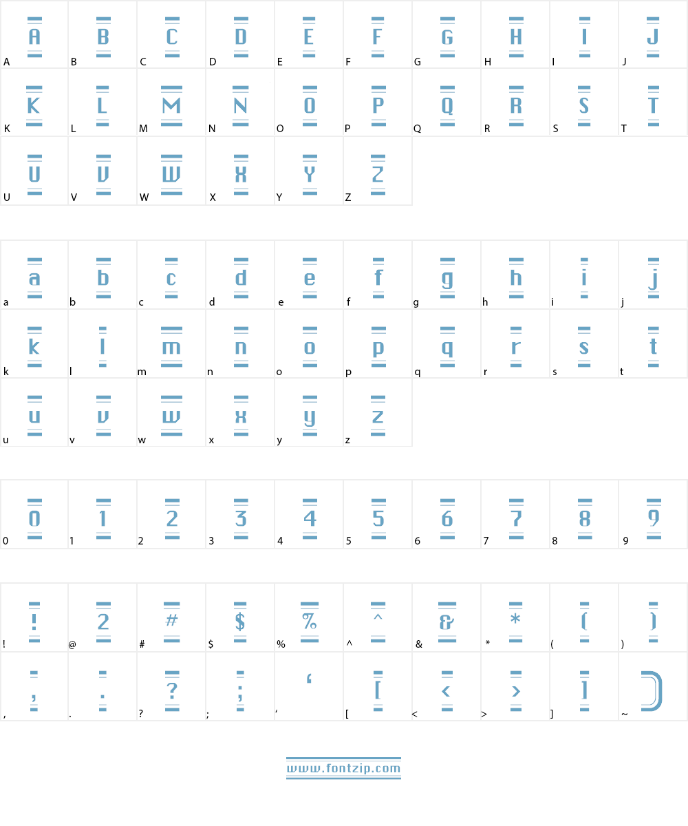 ButtonHilightFLF Font Character