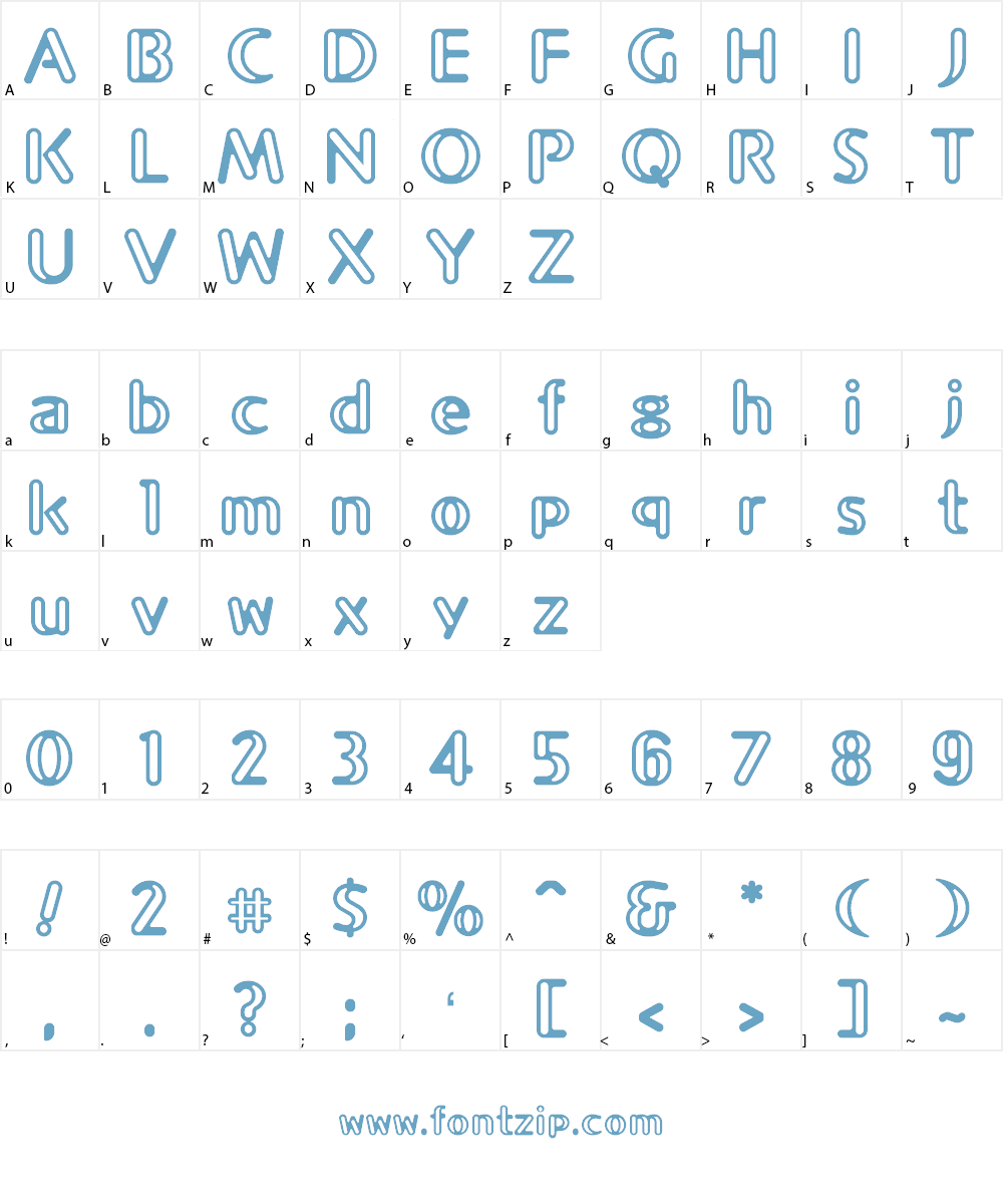 CHAPE2AL Font Character