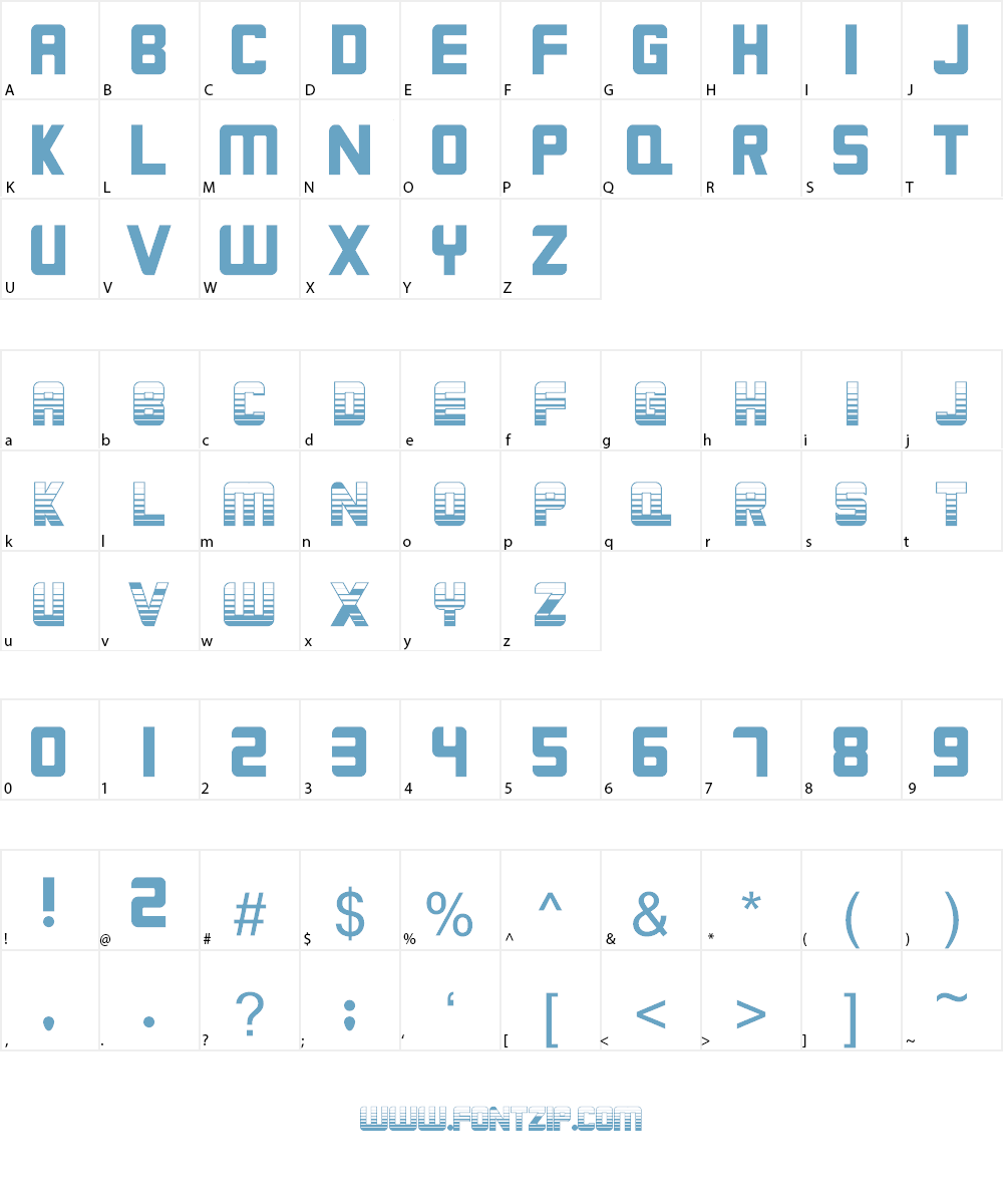 Chloreal Font Character