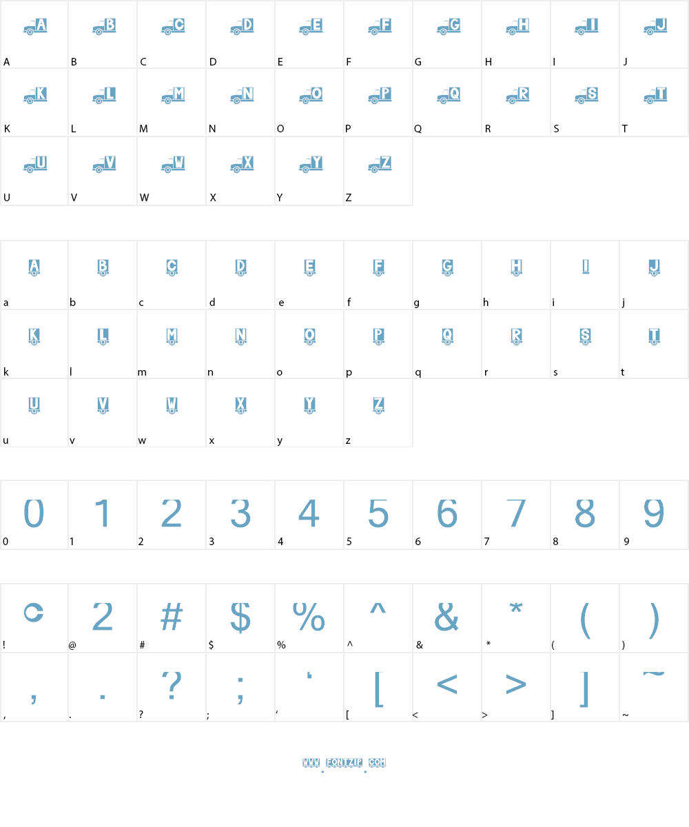 Chlub Font Character