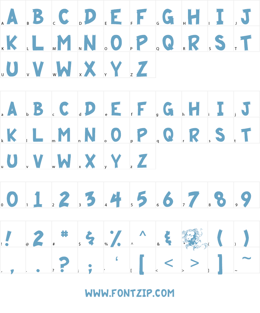 Cliffhanger Font Character